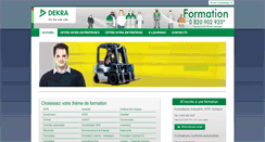 Desktop Screenshot of formation-dekra.fr