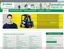 Tablet Screenshot of formation-dekra.fr